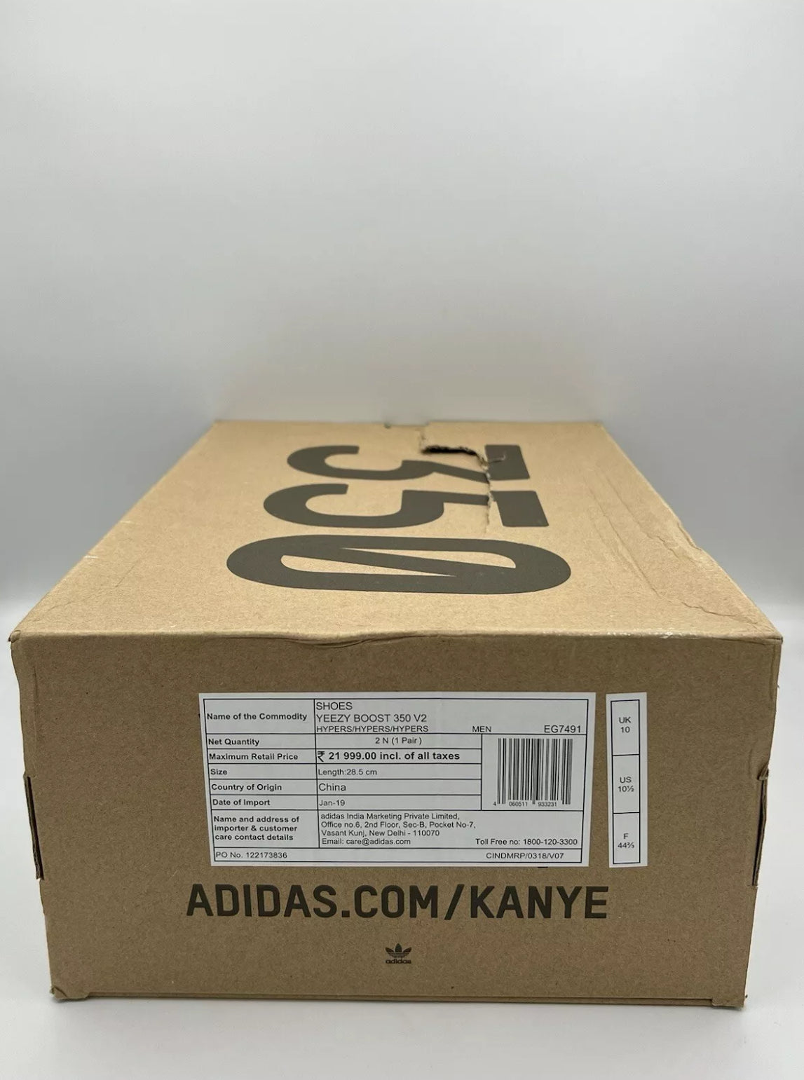 Adidas Yeezy Boost 350 V2 Hyperspace Size 10.5 Brand New