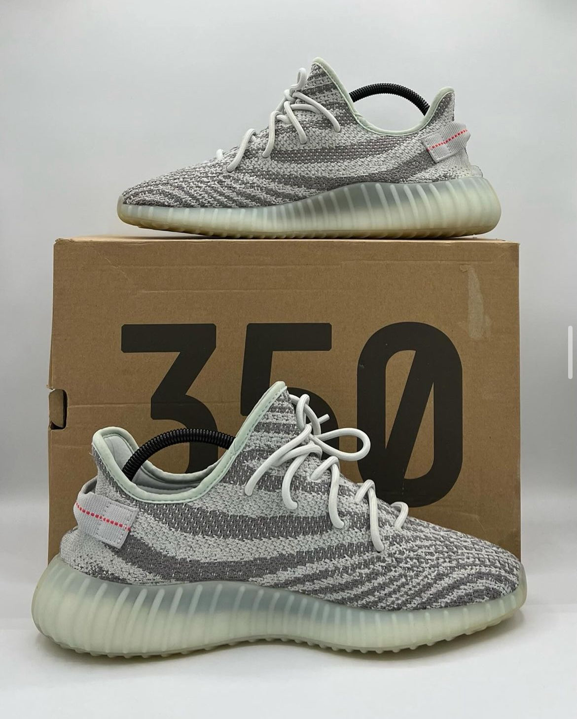 Adidas Yeezy Boost 350 V2 Blue Tint 2021 Size 10 Pre-Owned
