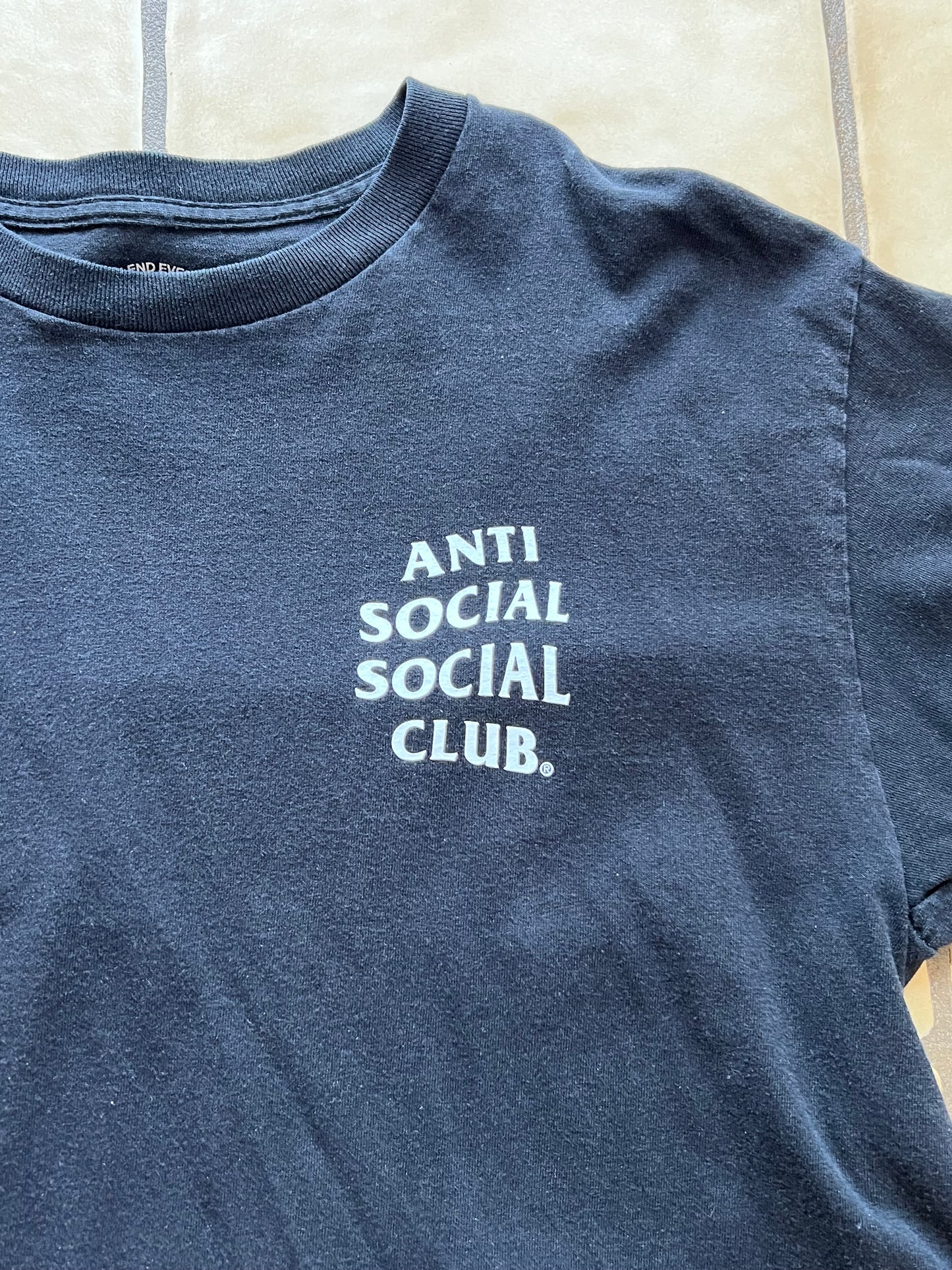 Anti Social Social Club Mind Games Tee Black Size Large Pre-Owned