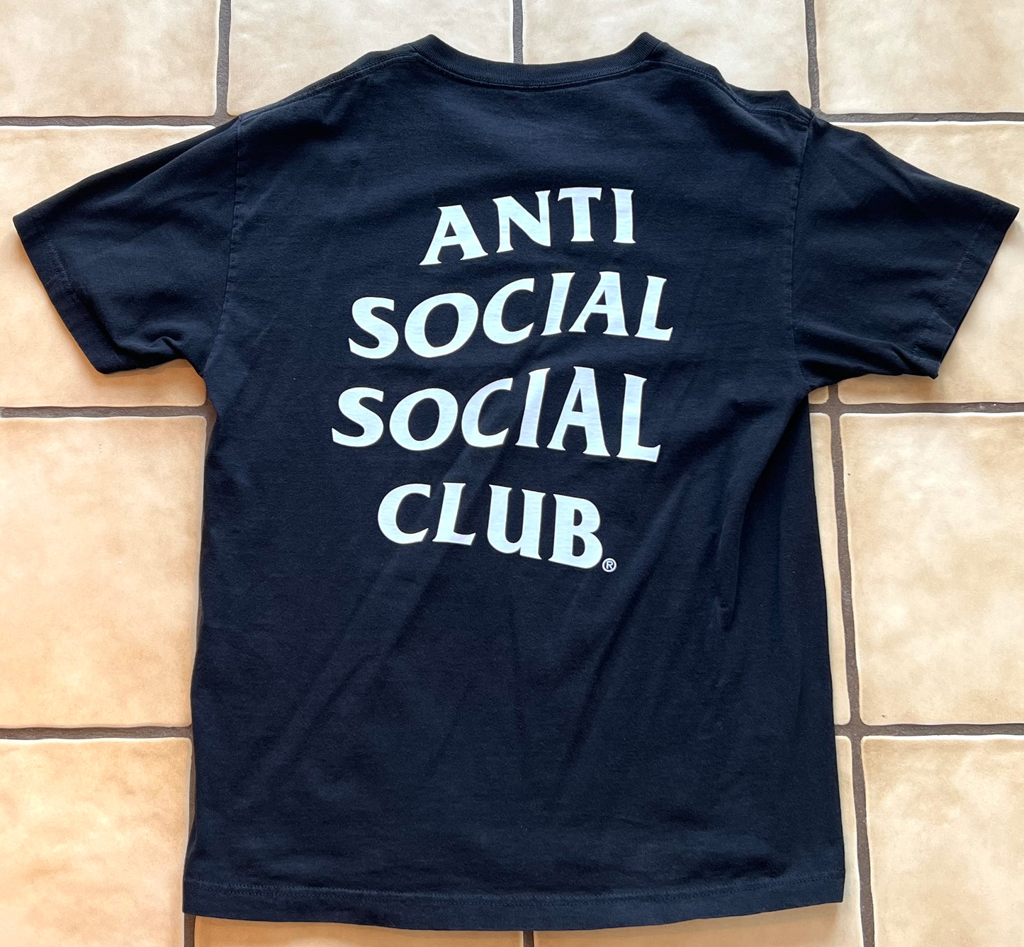 Anti Social Social Club Mind Games Tee Black Size Large Pre-Owned