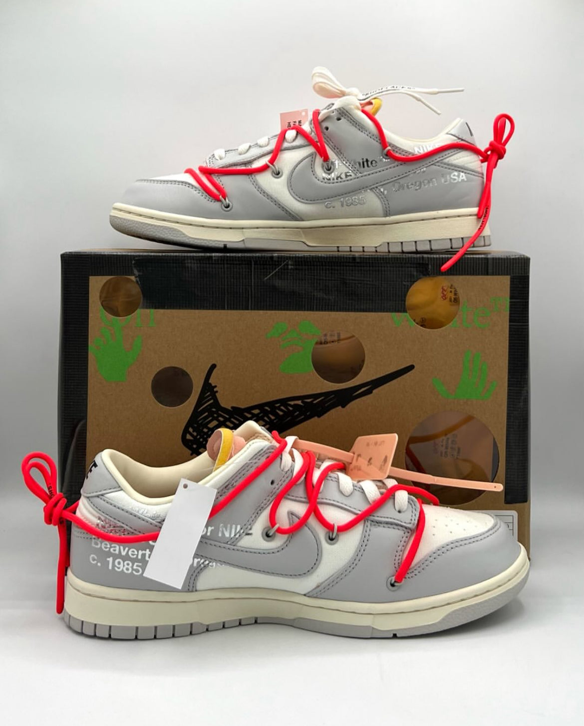 Nike Dunk Low Off-White Lot 6 Size 10.5 Brand New