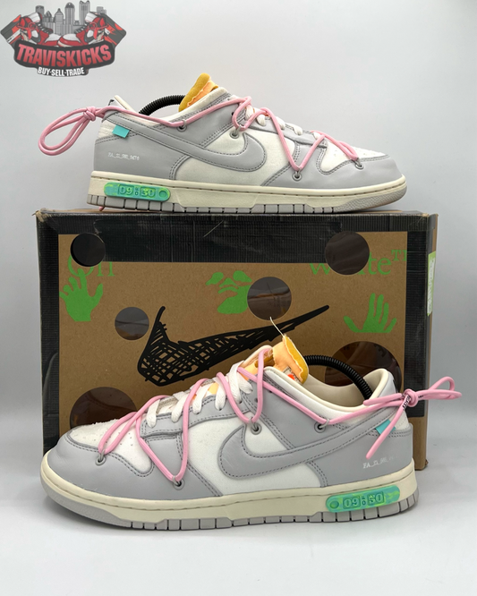 Nike Dunk Low Off-White Lot 9 Of 50 Size 11 Pre-Owned