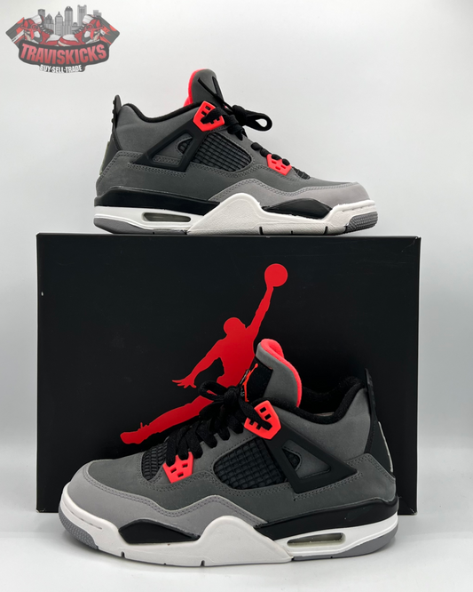 Air Jordan 4 Retro GS Infrared Size 5.5Y Pre-Owned