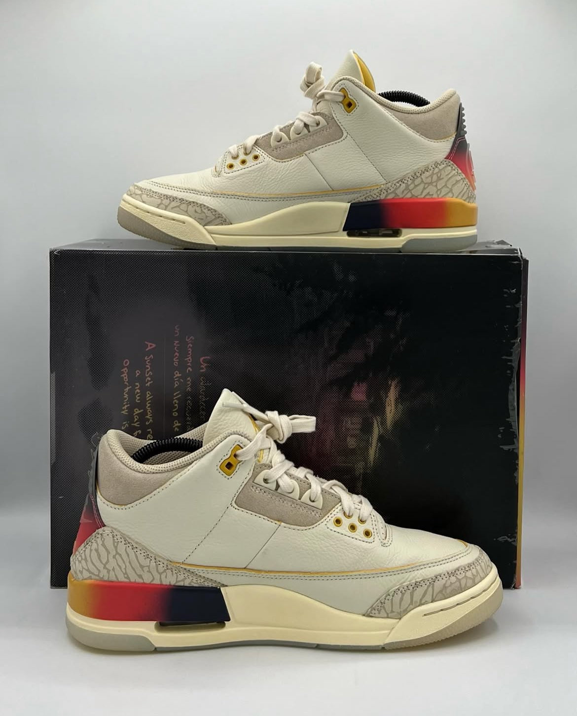 Air Jordan 3 Retro SP J Balvin Medellín Sunset Size 8.5 Pre-Owned