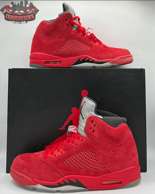 Air Jordan 5 Retro Red Suede Size 13 Brand New