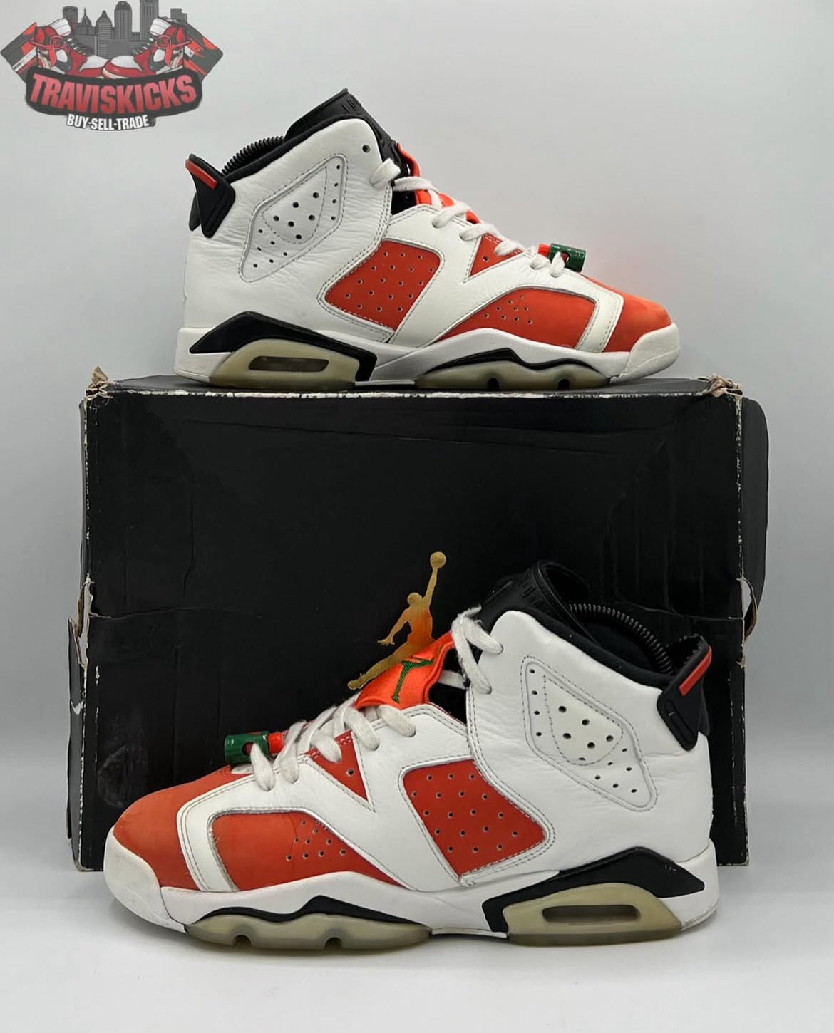 Air Jordan 6 Retro GS Gatorade Size 6Y Pre-Owned