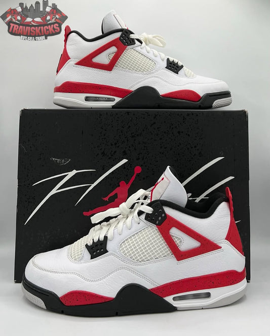 Air Jordan 4 Retro Red Cement Size 13 Pre-Owned