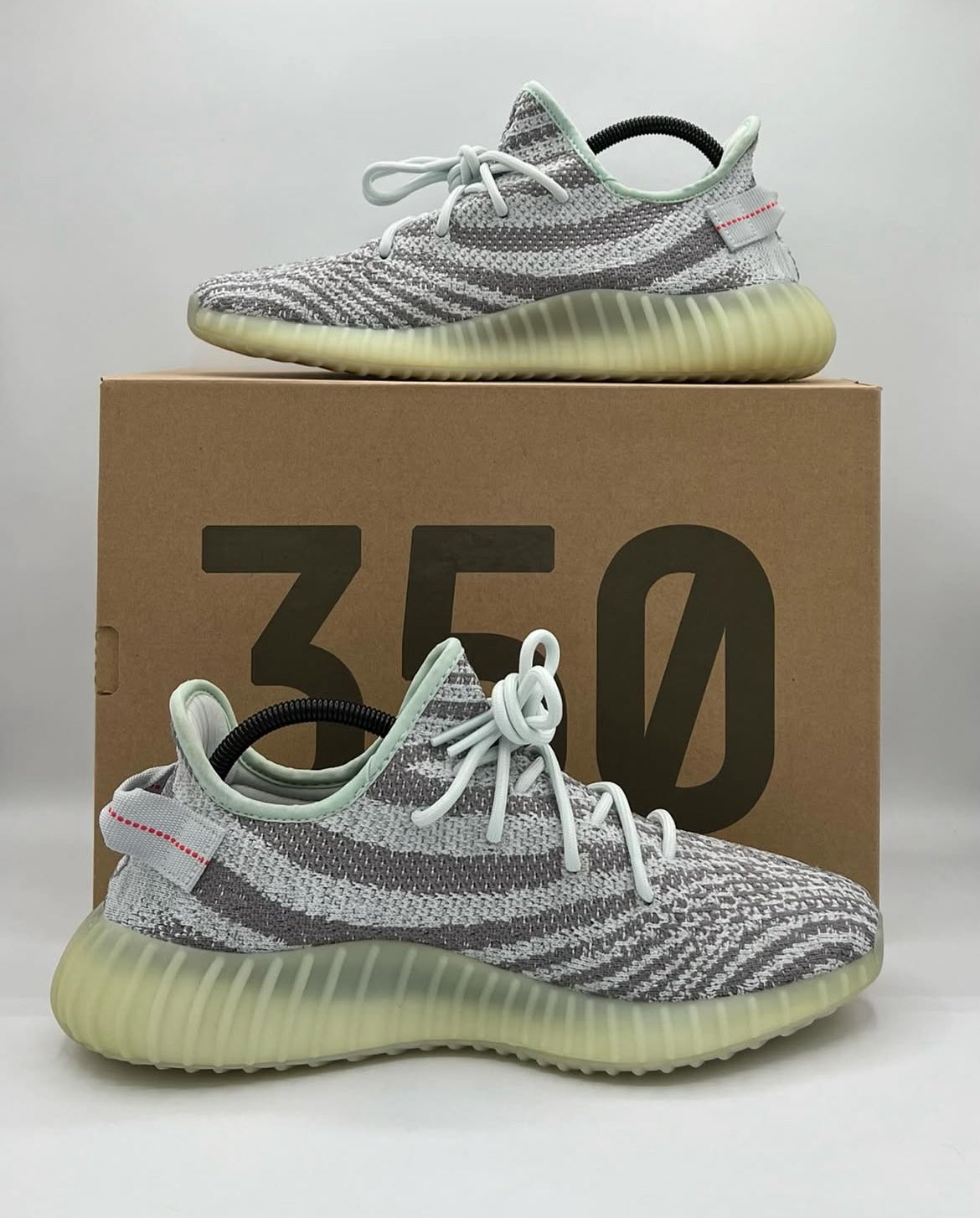 Adidas Yeezy Boost 350 V2 Blue Tint 2021 Size 10 Pre-Owned