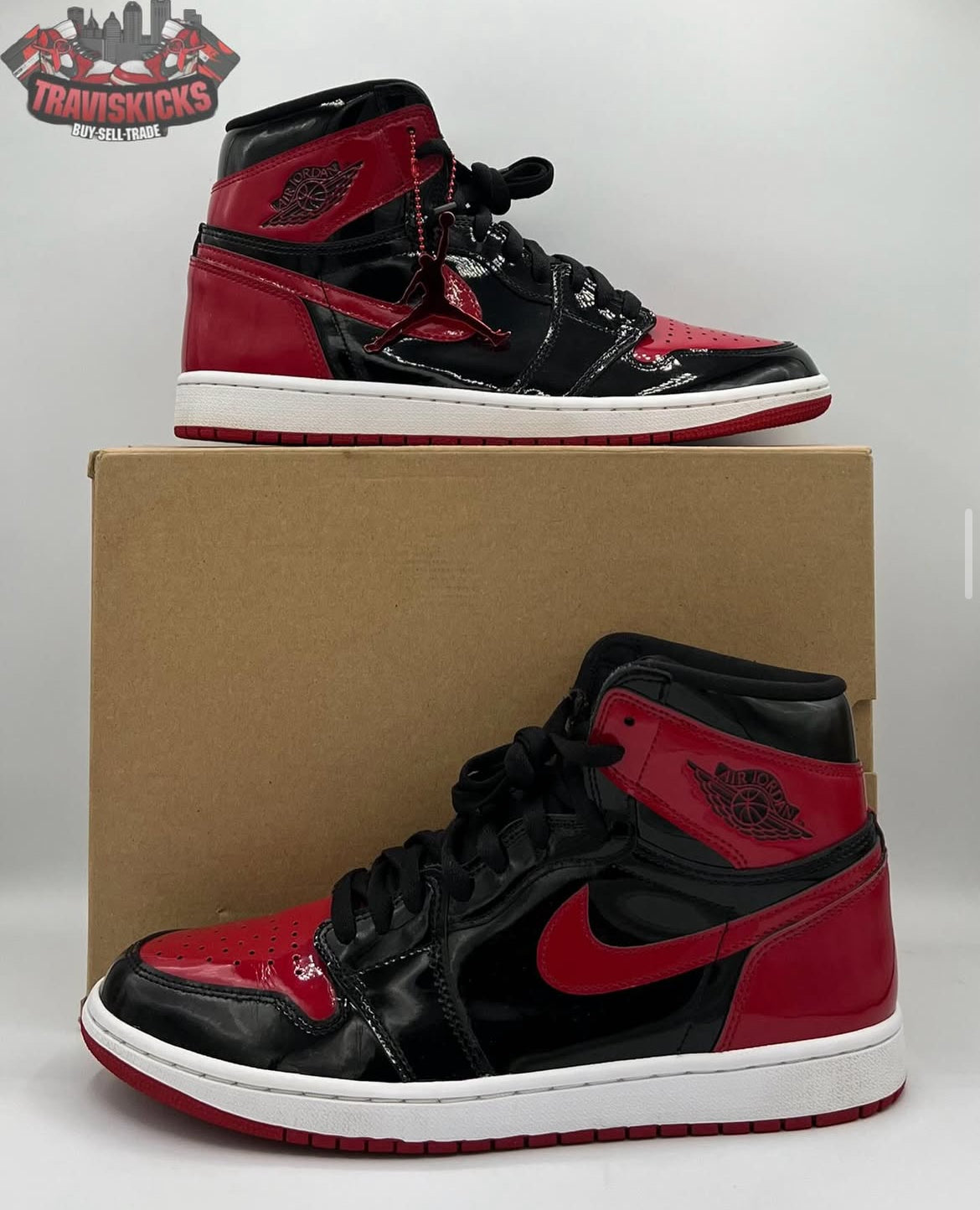 Air Jordan 1 Retro High OG Patent Bred Size 11 Pre-Owned