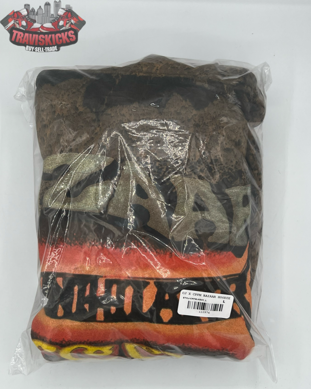 Cactus Jack by Travis Scott X Cactus Plant Flea Market Bazaar Hoodie Size Large Brand New