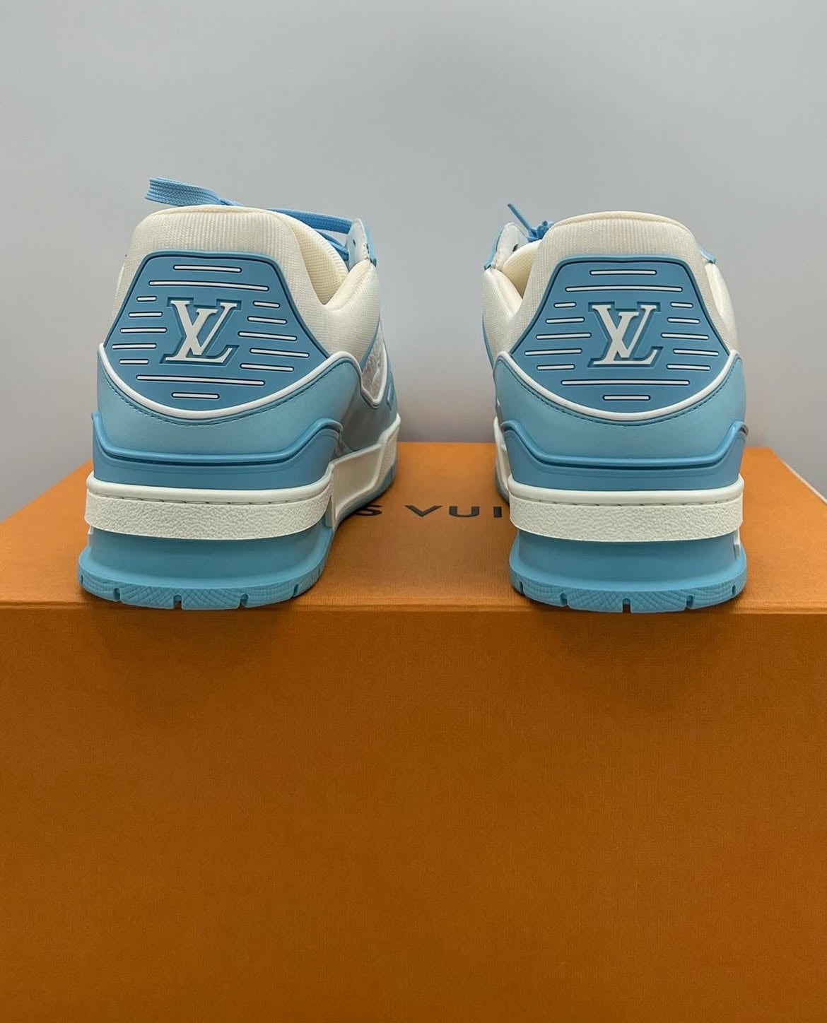 Louis Vuitton Trainer Low White Sky Blue UK10/US11 Brand New