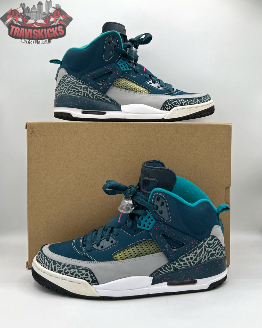 Jordan Spizike Space Blue Size 10 Pre-Owned