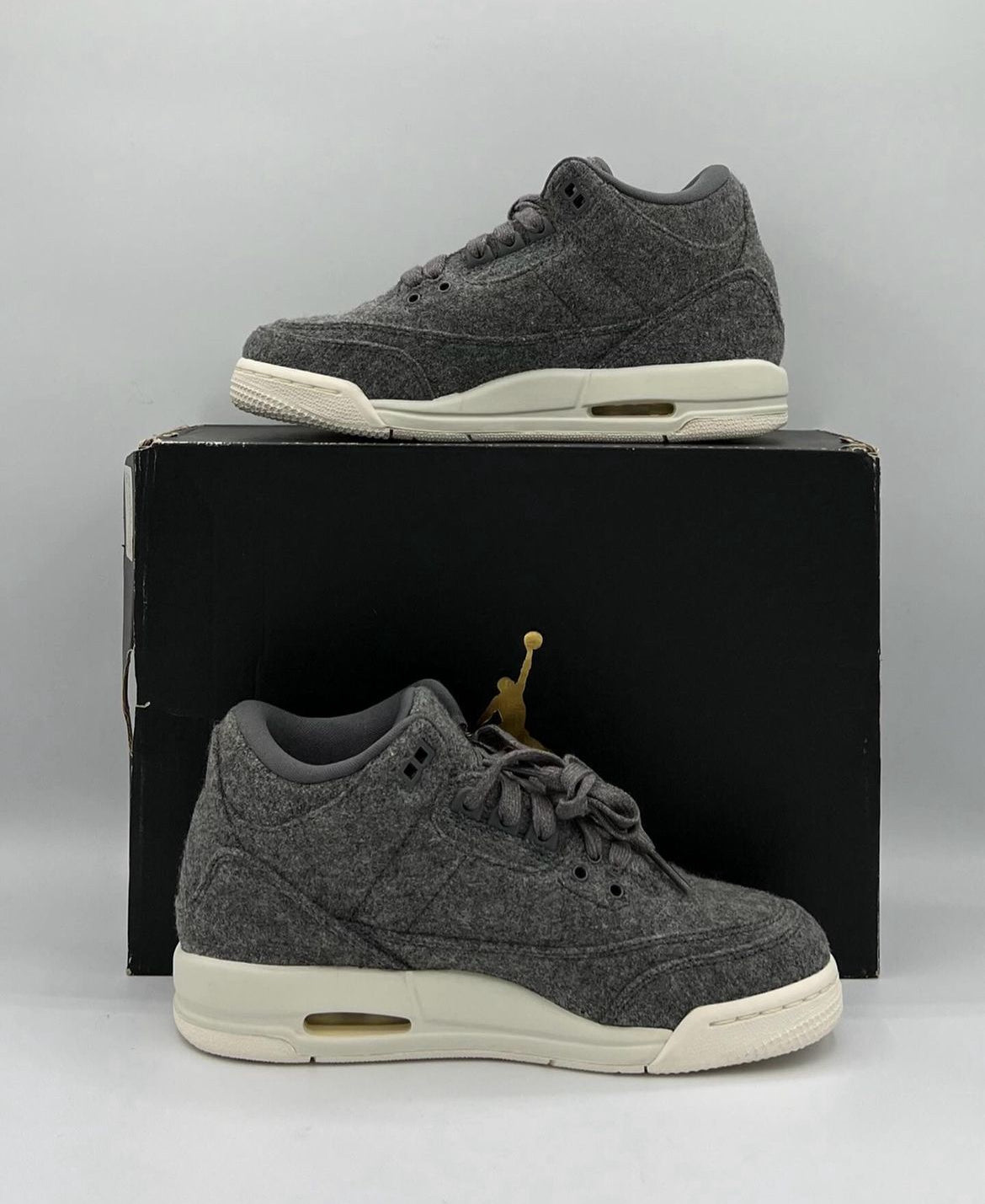 Air Jordan 3 Retro BG Wool Size 4Y Brand New