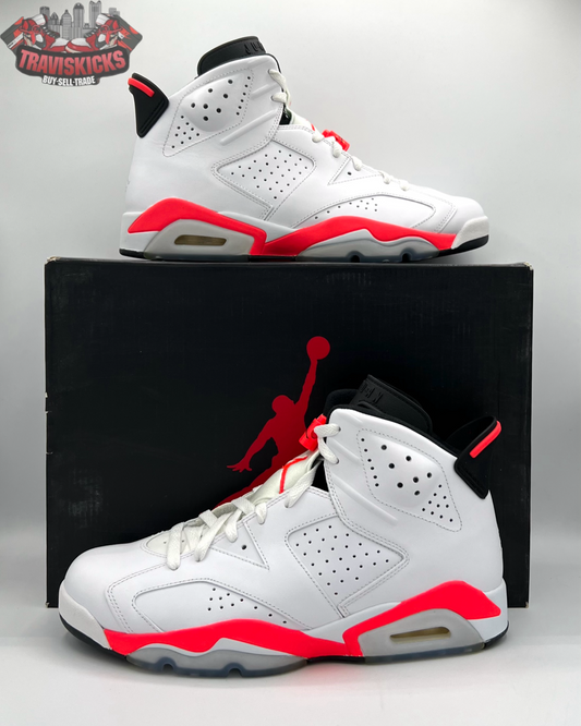 Air Jordan 6 Retro White Infrared 2014 Size 9.5 Brand New