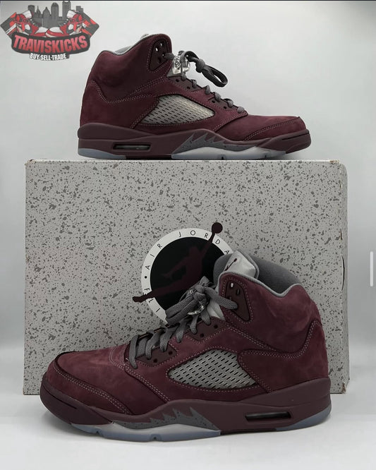 Air Jordan 5 Retro SE Burgundy 2023 Size 11 Tried On