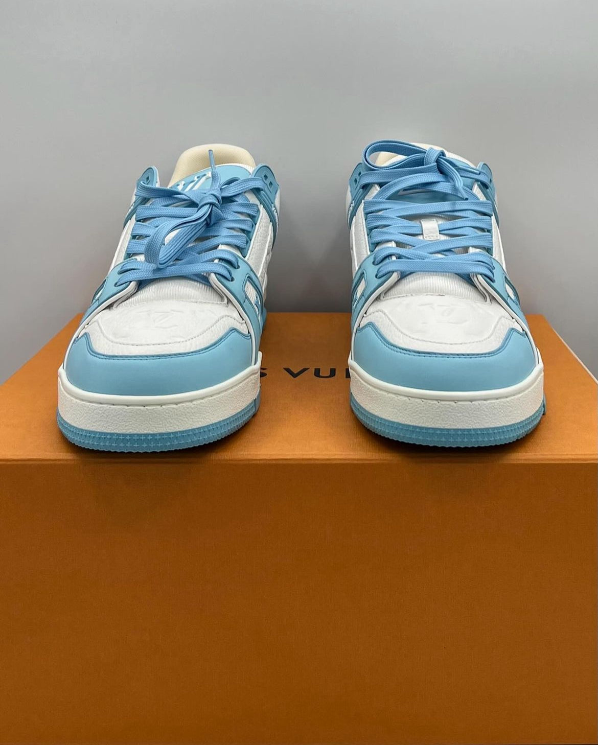 Louis Vuitton Trainer Low White Sky Blue UK10/US11 Brand New