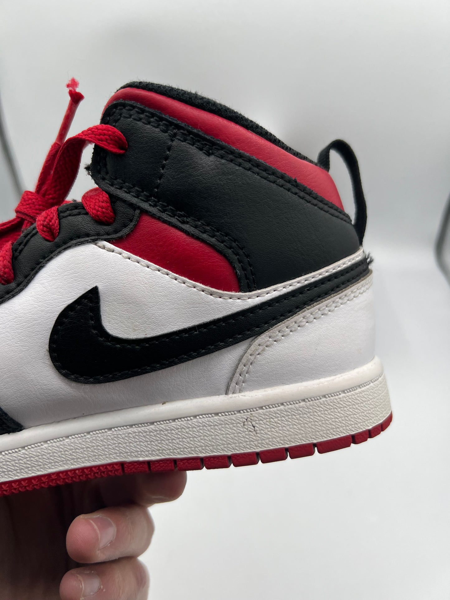 Air Jordan 1 Mid PS Gym Red Black Toe Size 3Y Pre-Owned