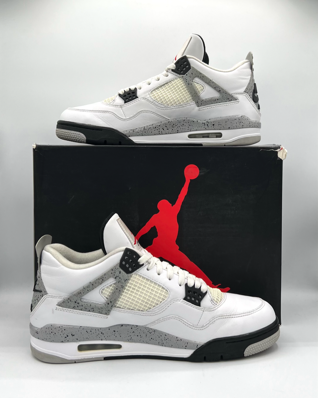 Air Jordan 4 Retro OG White Cement 2016 Size 12 Pre-Owned