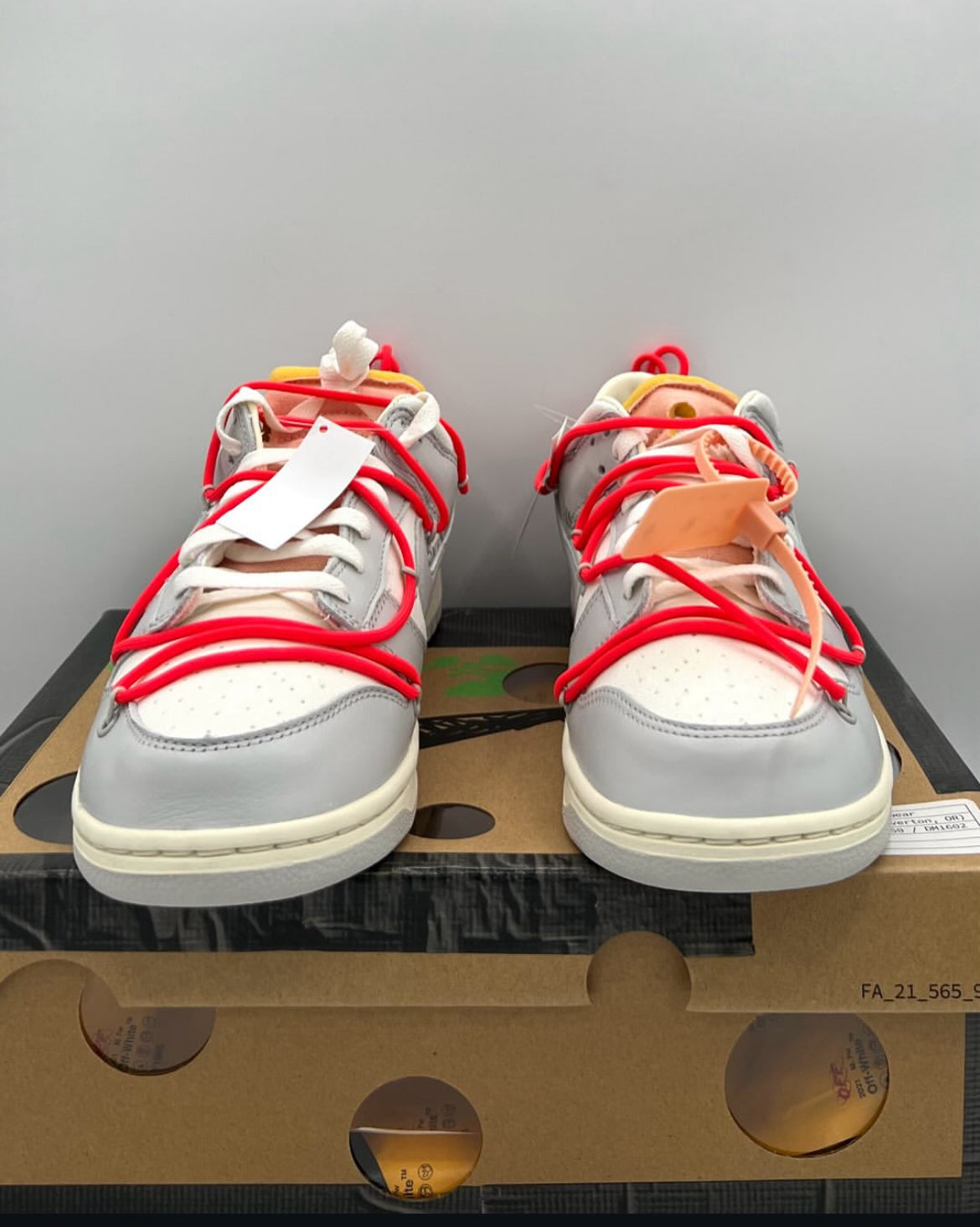 Nike Dunk Low Off-White Lot 6 Size 10.5 Brand New